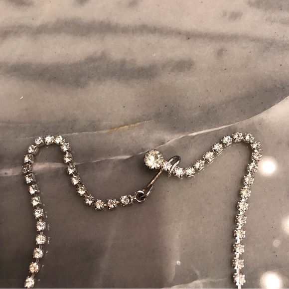 Vanna White Crystal Rhinestone Necklace And Bracelet Set Estate Vintage. - Picture 8 of 11